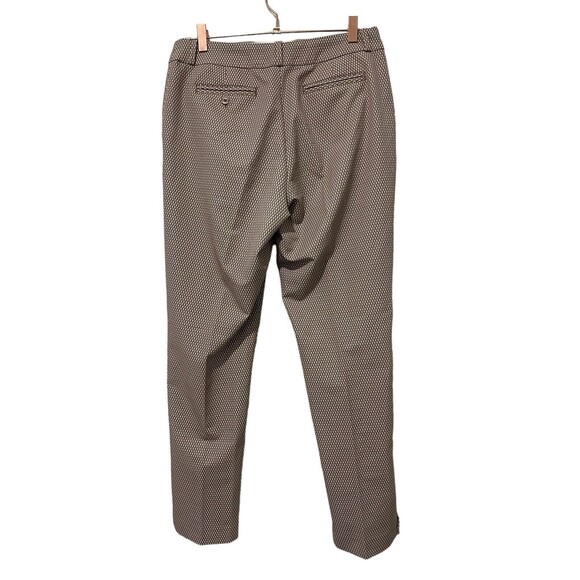 Fairway & Greene‎ Ladies Brown Houndstooth Pattern Straight Leg Pants Size 6 - Picture 3 of 6